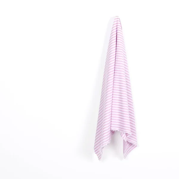 Med Candy Stripe Cotton - Foxglove - Image 3