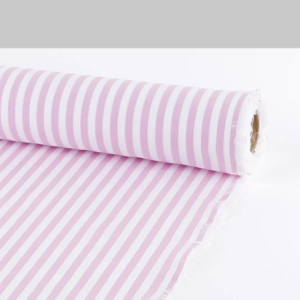 Med Candy Stripe Cotton - Foxglove - Image 4