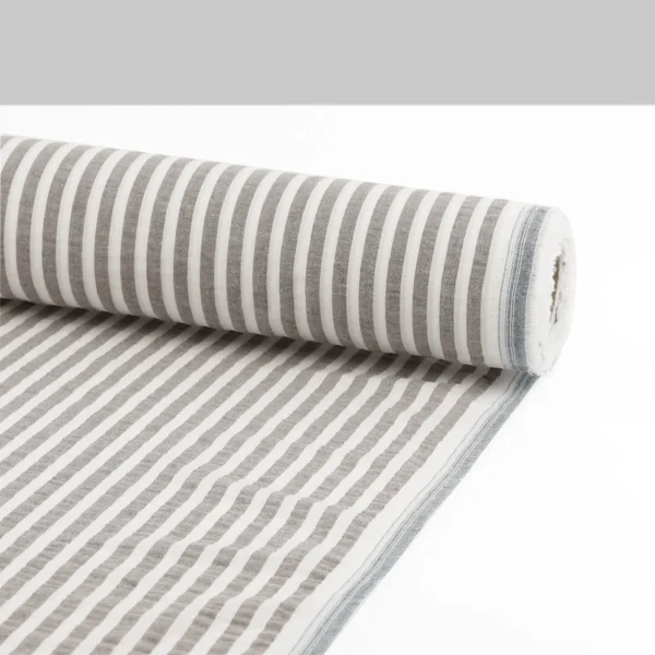 Soft Stripe Cotton / Rayon - Fossil - Image 3