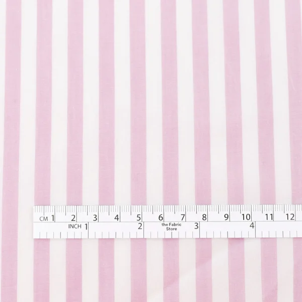 Med Candy Stripe Cotton - Foxglove - Image 5